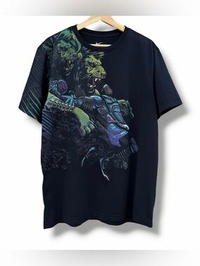 Y2K Nike Dri-Fit LeBron James Lion Graphic T-Shirt Black Size Large